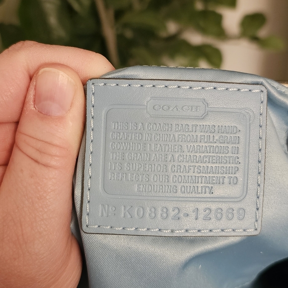 Coach Zoe Large Silver Metallic Shoulder Bag - Picture 3 of 8